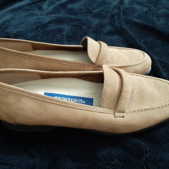 Easy Spirit Suede Loafers - Tan/Camel - Picture 2 of 4